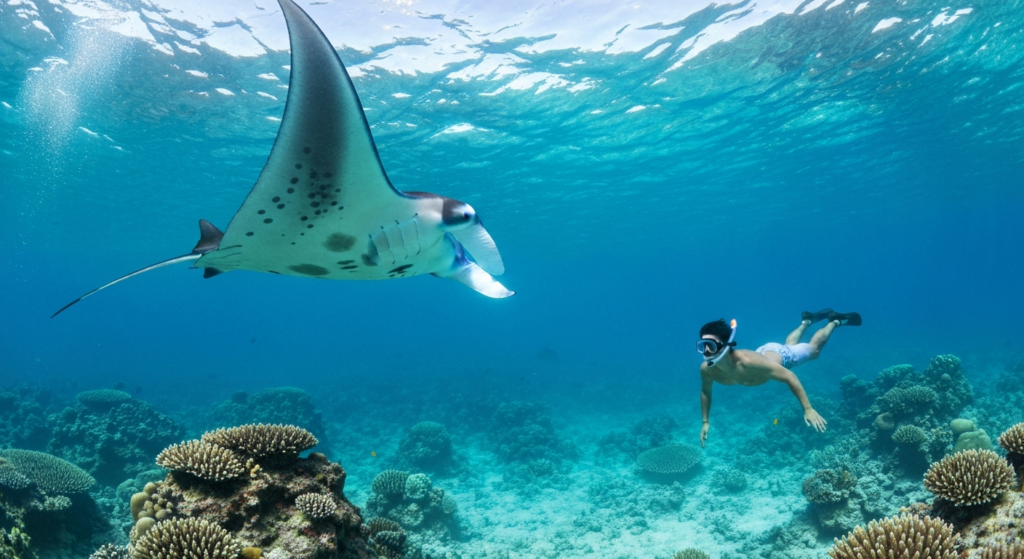 Snorkeling with Manta Rays Raja Ampat - RajaAmpatIslands.com